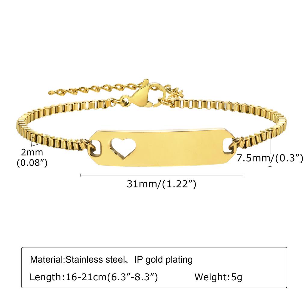 Free Customize Mom Lover Stainless Steel Heart Bracelets, Personalized Cuff Bangle Girls Boys Name Date Wristband