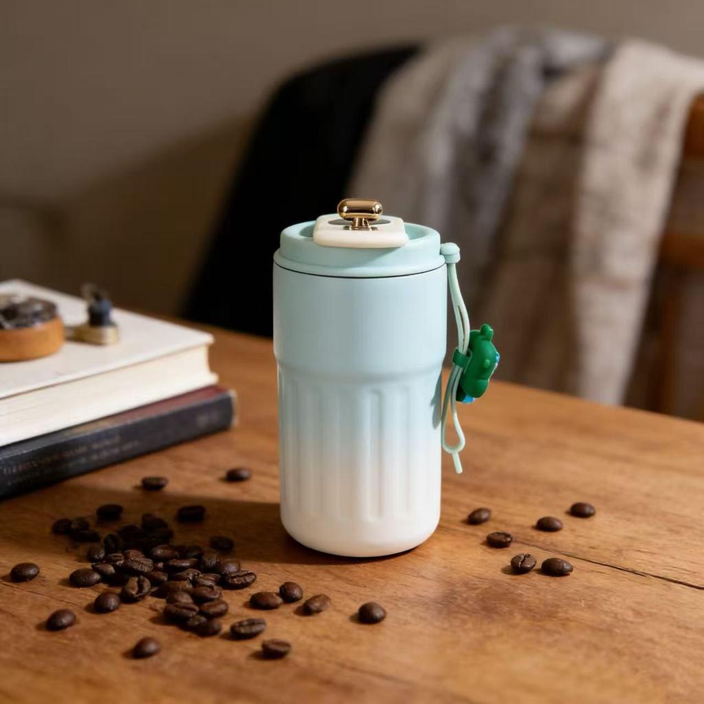 316 Edelstahl Smarte Isolierte Tragbare Trinkbecher mit Trageseil