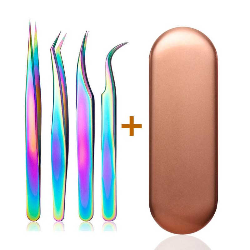 

4 шт., набор пинцетов для наращивания ресниц, щипцы для наращивания ресниц, пинцеты для бровей для волос, ногтей, пайки, щипцы для ресниц, инструменты для макияжа