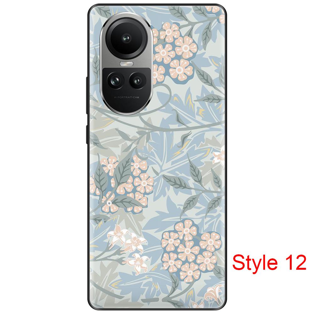 Black Case for Oppo Reno 10 10Pro 6.67inch Case On OppoReno10Pro Dust-proof Fundas Coque Etui Bumper Soft Tpu