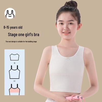 Conjunto de Sujetador y Ropa Interior para Principiantes para Niñas de 10 a 14 Años - Camiseta de Entrenamiento Etapa 1