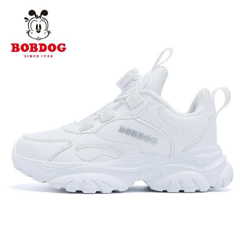 Winter Samt Babu Bohne Jungen Laufschuhe weiße Schuhe kleine weiße Schuhe Kinder zwei Baumwolle verdickt Schulmädchen Schuhe