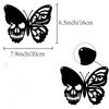 1pc Elegant Metal Butterfly Wall Art Decor, Outdoor Large Garden Art, Housewarming Decoration, Modern Home Decorative Hangings