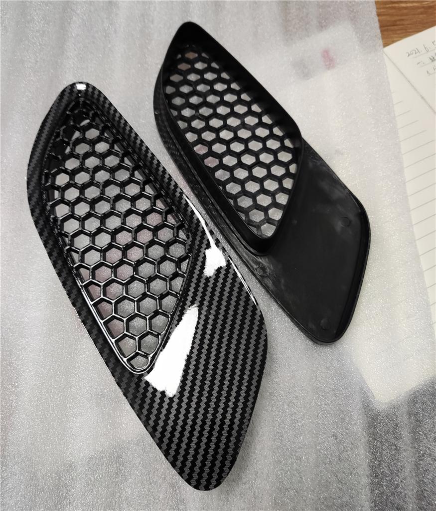 2x Carbon Fiber Style Bonnet Vent Hood Air Vents For BMW E90 E91 E92 E93 M3 Type