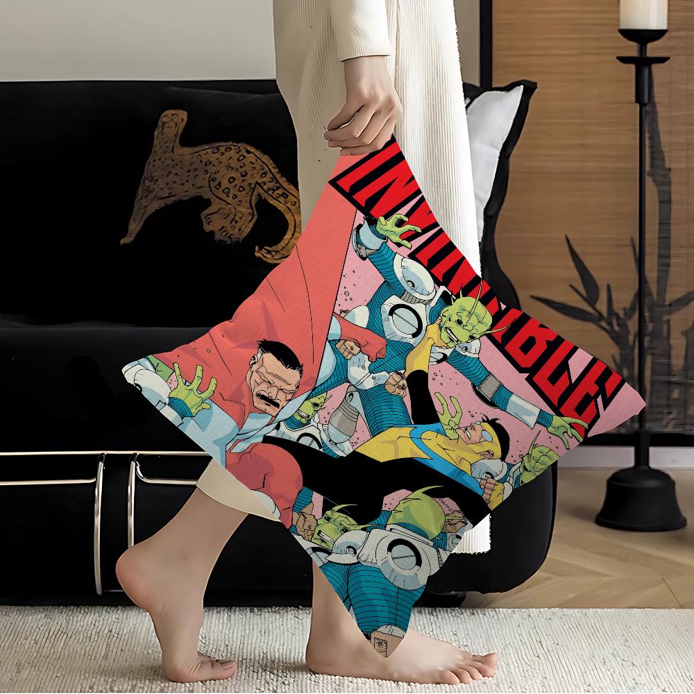 I-Invincible Cartoon Pillow Gift Home Office Decoration Pillow Bedroom Sofa Car Cushion CoverPillow Case