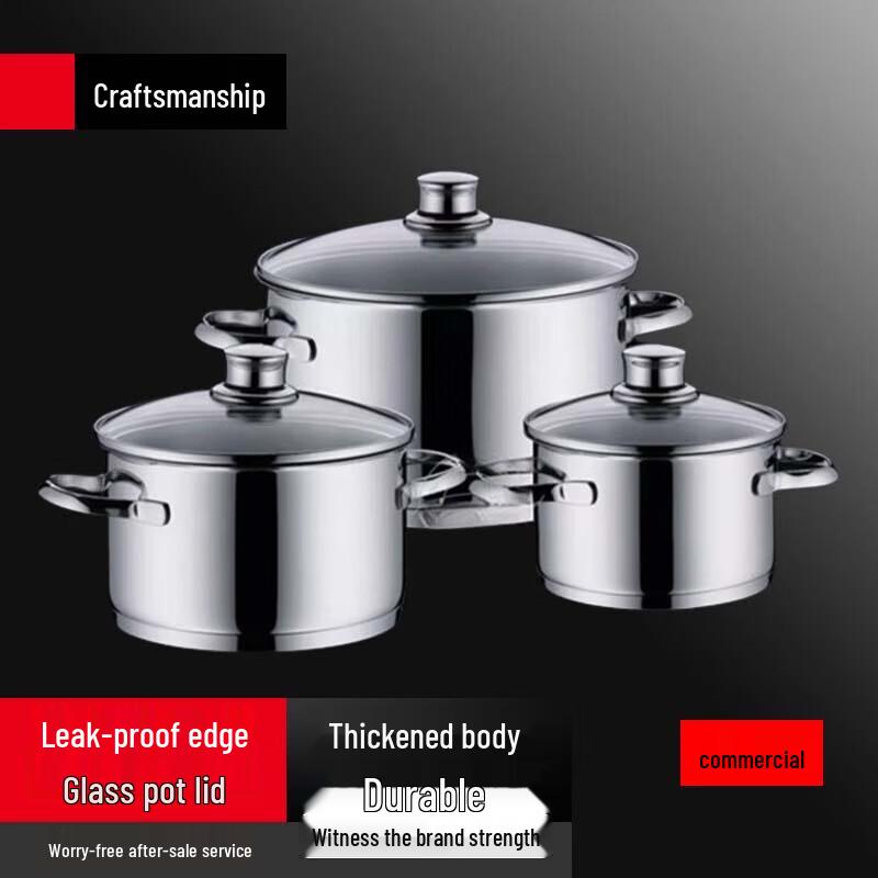 SAPHIR Stainless Steel 3-Piece Cookware Set