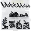 80/40pcs Fishing Rod Line Guides Eye Set Stainless Steel Tip Top Ring Circle Pole Repair Kits Fishing Tackle Fishing Accessories