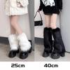 1/2pairs Winter Solid Color Leg Warmer Women Artificial Faux Fur Foot Covers Furry Leg Warmers Knee High Boots Cover