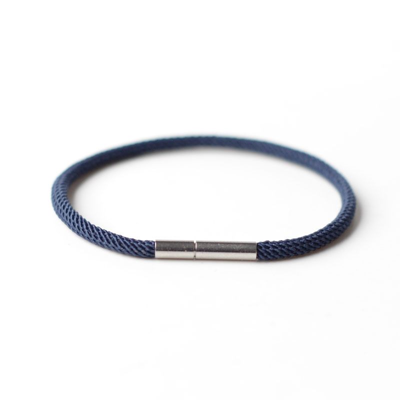 

MD Оригинальный Минималистичный Случайная Комбинация DIY Аксессуары Нержавеющая Сталь Пряжка в Виде Рисового Зерна Ручное Плетение Ручная Веревка Студенческий Браслет Navy Blue Hand Rope Hand Wai 19