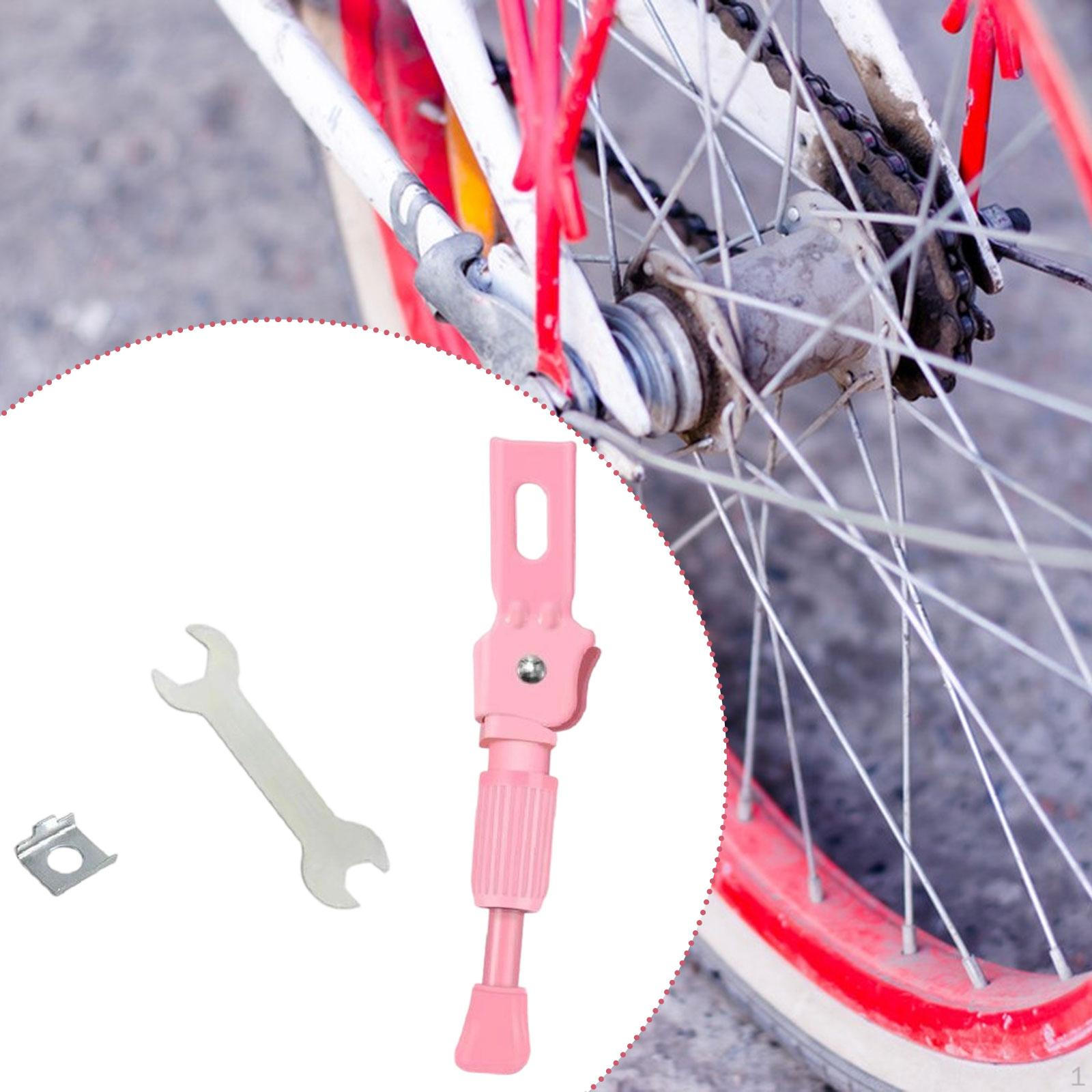 

Підставка для велосипеда для дітей, заміна тримача підніжки для велосипеда, нековзка, заднє кріплення, праска для вулиці 12 in рожевий