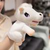 Plush Animals Toys Hand Finger Story Puppet Kawaii Dolls Educational Toys Stuffed White Brown Horse Birthday Christmas Gift