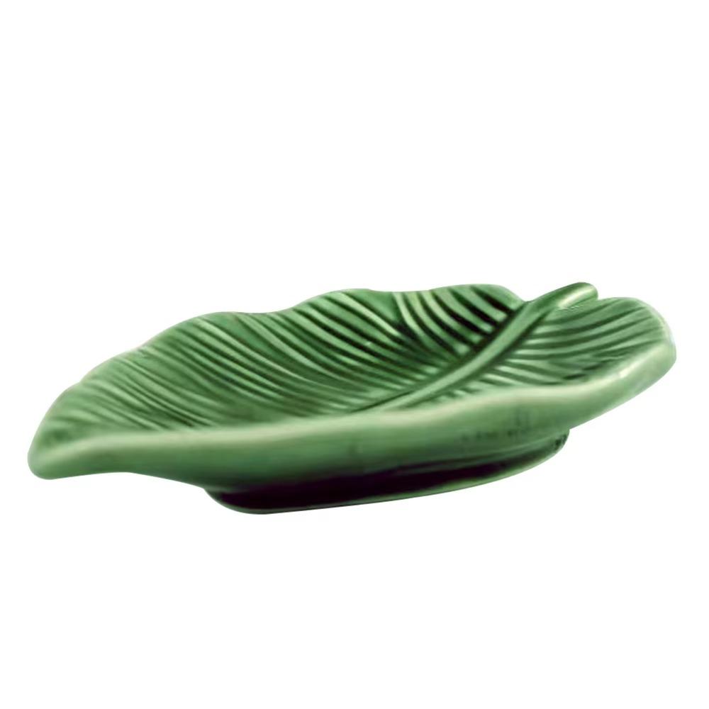 Nordic Style Ceramic Leaf Jewelry Dish INS Jewelry Display Tray Ring Storage Tray  Dresser Tabletop