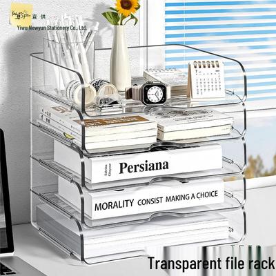 Desktop Multi-Layer A4 Organizer Rack for Office Documents and Books