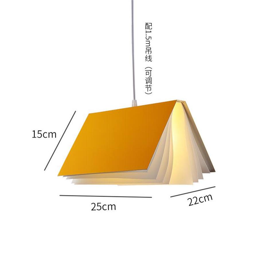 Modern Book Led Pendant Lights Luminaire Living Room Dining room Suspension Hanging Light Bedroom Bedside Pendant Lamp