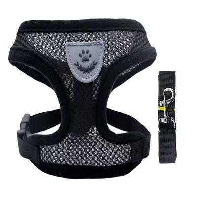 Leash Vest- Pet Chest Reflective Breathable -breakaway Small Leash