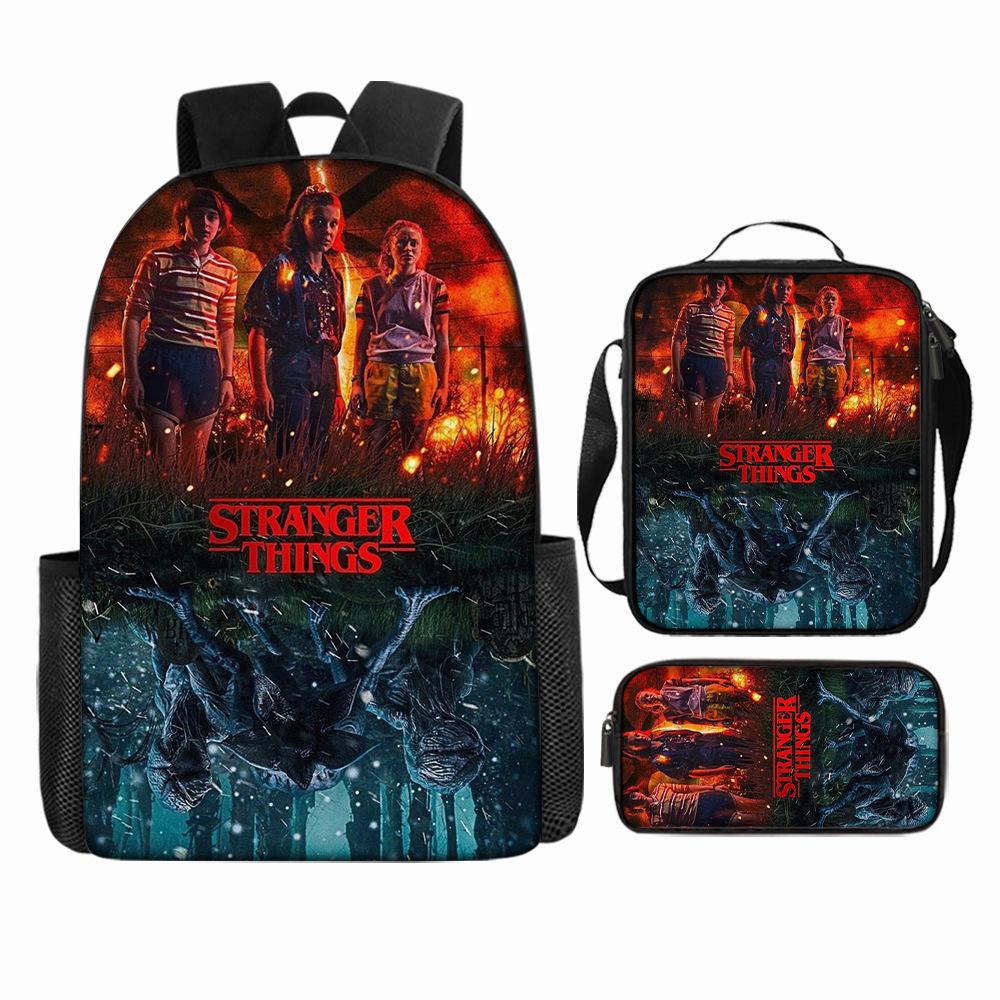 Stranger Things5 Rucsac pentru copii+geantă de umăr+etui pentru creioane KTB