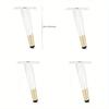 4pcs 10cm Metal TV Cabinet Feet Luxury Sofa Feet Oblique Cone Coffee Table Legs Furniture Support Legs Bathroom Cabinet Feet