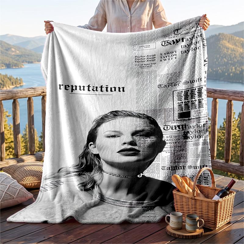 Warm Flannel Throw Blanket,Taylor Swift Lightweight Cozy Blanket For Bed Sofa And Daily Use