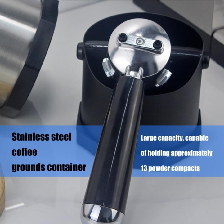 Quiet Coffee Grounds Bin Nonslip Bottom And Rubber Coated Bar For Espressos Machine Maintenance In Cafes