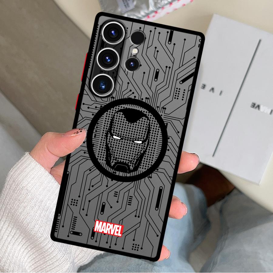 Marvel Hero Logo Case for Samsung Galaxy S26 S22 Note 20 10+ S21 S20 S23 FE S25 Ultra S24 Plus Funda Phone Cover