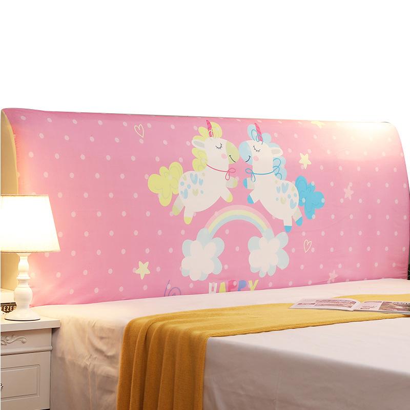 Elastic All-Inclusive Headboard Cover Bed Head Back Protection Dust Cover INS Dustproof Soft Wooden Bedhead Backrest Protection