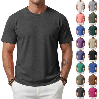 Men's T-Shirts Oversized Unisex Baggy Tops Heavy Cotton T Shirts For Men Loose Fit Vintage Casual Streetwear Gym Tee