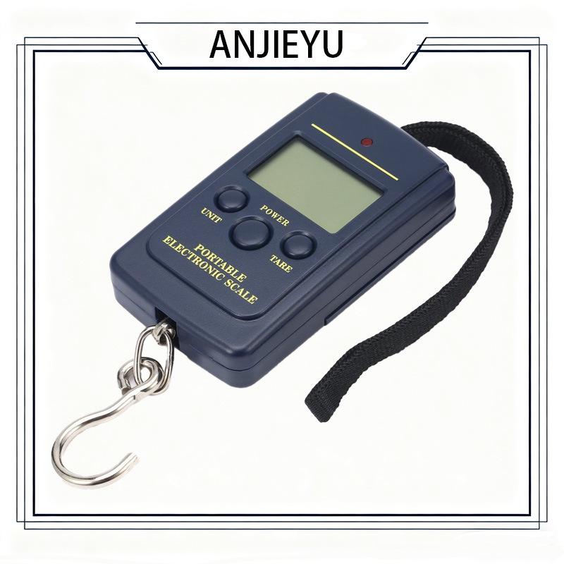 

Portable Mini Electronic Fishing & Luggage Scale with Hook, 50kg/10g Capacity Bubble Bag (Non-Backlit)