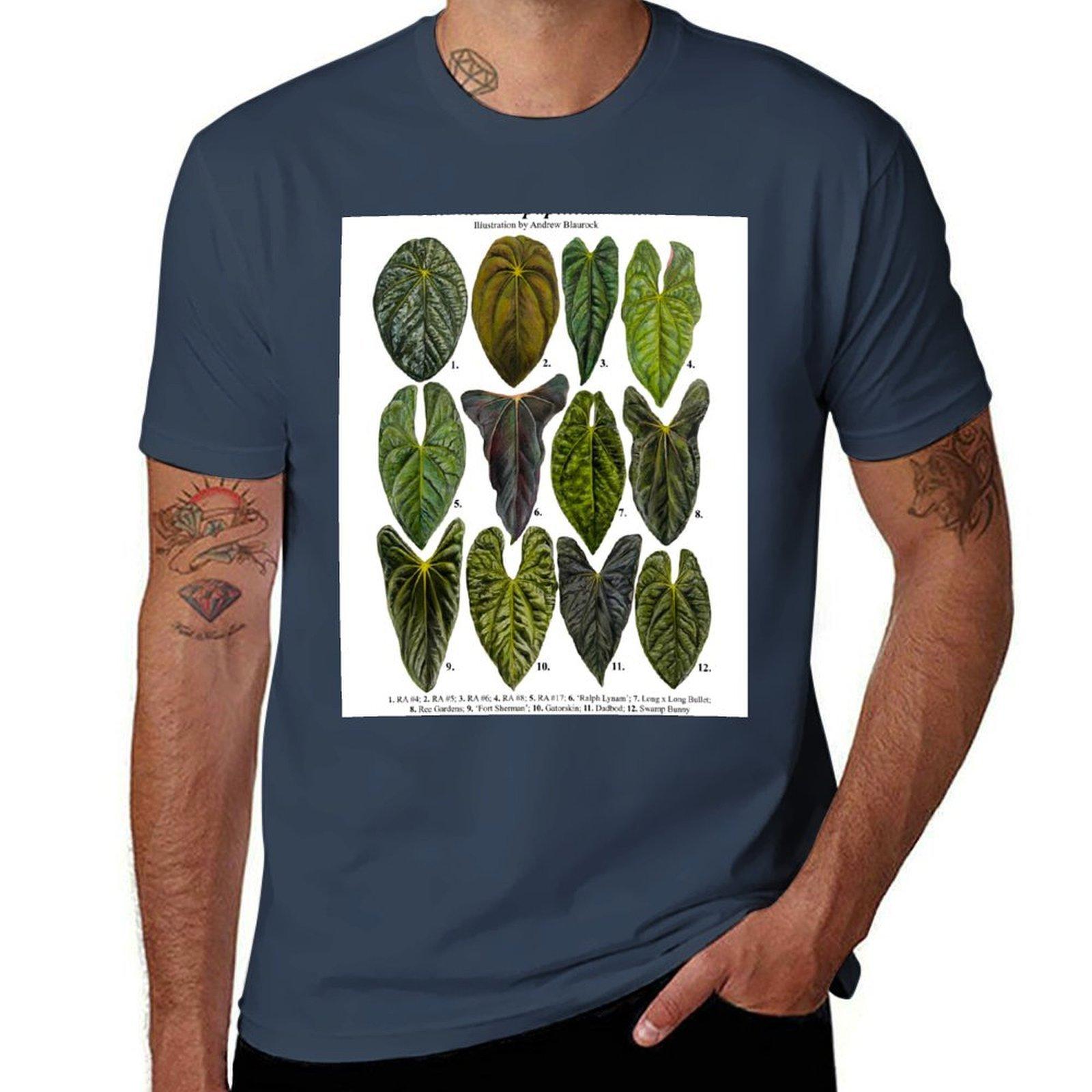 Anthurium Papillilaminum I Tshirt Streetwear Print Tee Shirt S