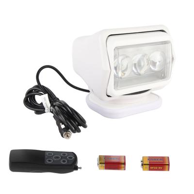 LED Remote Control Searchlight Single Row for Ship Off‑Road Vehicle Short White 60W