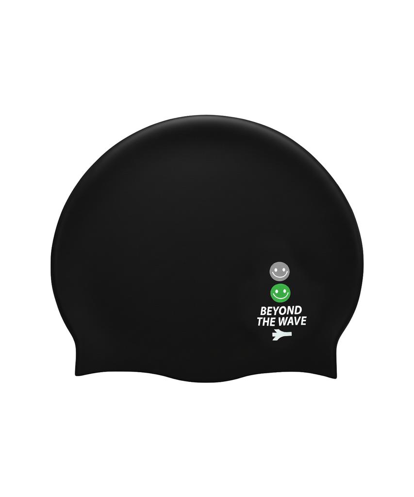 Lenomasuyeongbog Adult Smile Silicone Swim Cap Black Ro-Rc2F409-Bk