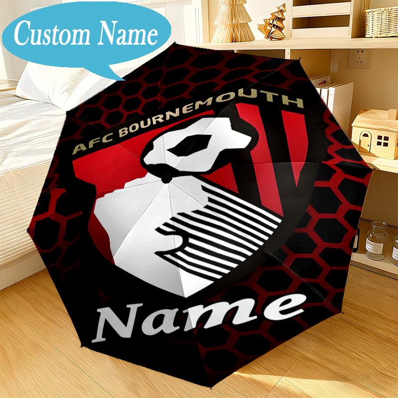 Custom Name Umbrella AFC Football Crest Umbrella 8-Frame for Travel, Camping, Casual Lightweight Portable, Essential for Family Gifts