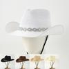 Western Cowboy Hat Straw Hat Summer British Jazz Hat, Stage Performance Hat, Sun Hat