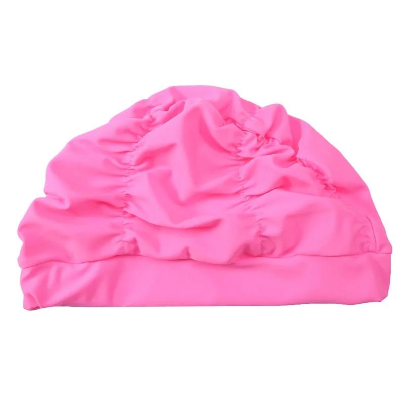 Ready Stocked PU Fabric Protect Ears Long Hair Sports Swim Pool Hat Swimming Cap Free Size for Men & Women AdultsHot Sell