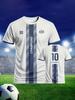 Football shirt, daily casual sports short sleeves, breathable, comfortable and versatile