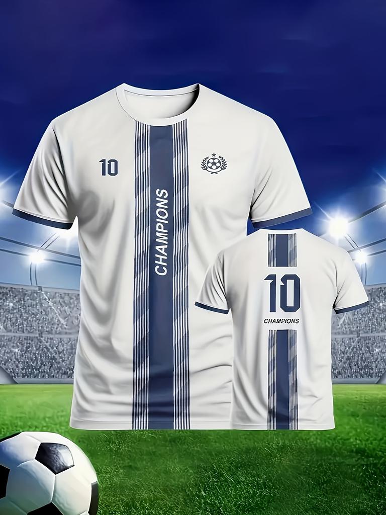 Football shirt, daily casual sports short sleeves, breathable, comfortable and versatile