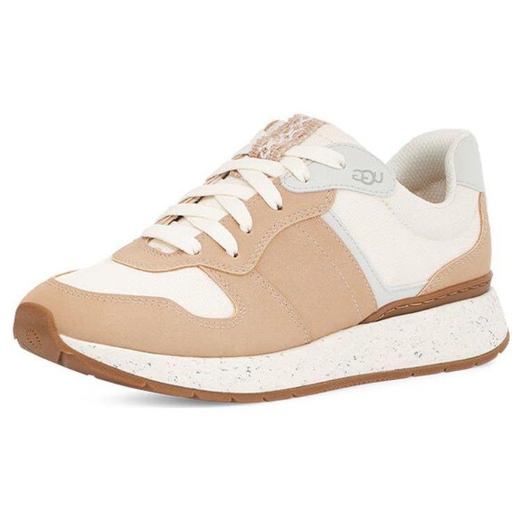 UGG Pohodlné Lehké Ploché Šněrovací Nízké Sportovní Neformální Boty Dámské tenisky Světle šedá Hnědá 1136855-DRI