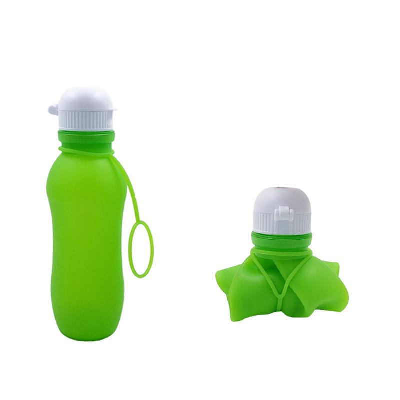 Food Grade Silicone Folding Cup Sports Water Cup Portable Folding Outdoor Silicone Cup Sports Water Bottle