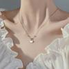 New Chinese Safety Lock Necklace Femininity Niche Design Sense Auspicious Cloud Pendant Neck Chain