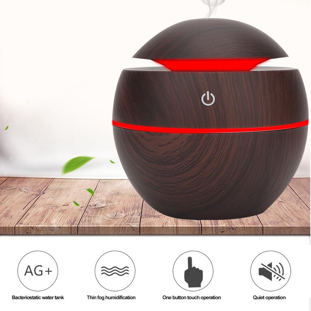 Round Ball Shape USB Plug In Aroma Diffuser Humidifier Air Purifier