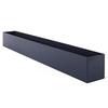 Modern Grey Rectangle Planter Box 16 Metal Planter Perfect for Succulent Narrow Box for Table or Window Sill Rectangular Stainl
