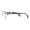 Great A’rossby Glasses Glitter Half Rim Silver Black Mens 209252208 Used