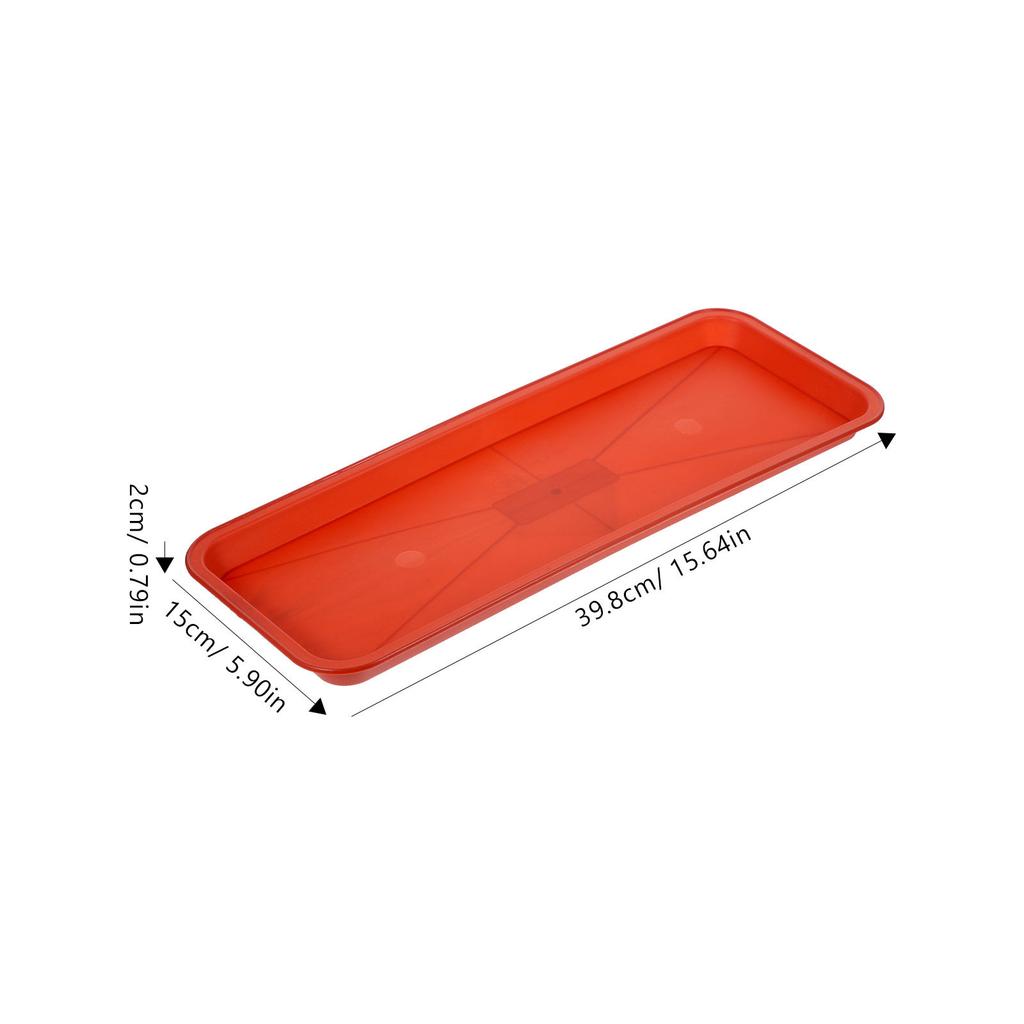10Pcs Reusable Plastic Plant Saucer Rectangular Sturdy PP Material Plant Drainage Tray for Pots Bonsai Window Sill Flower Pot