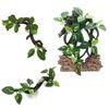 Terrarium Plant voor Slang Kunstmatige Klimtak Reptielen Hoek Boom Plant