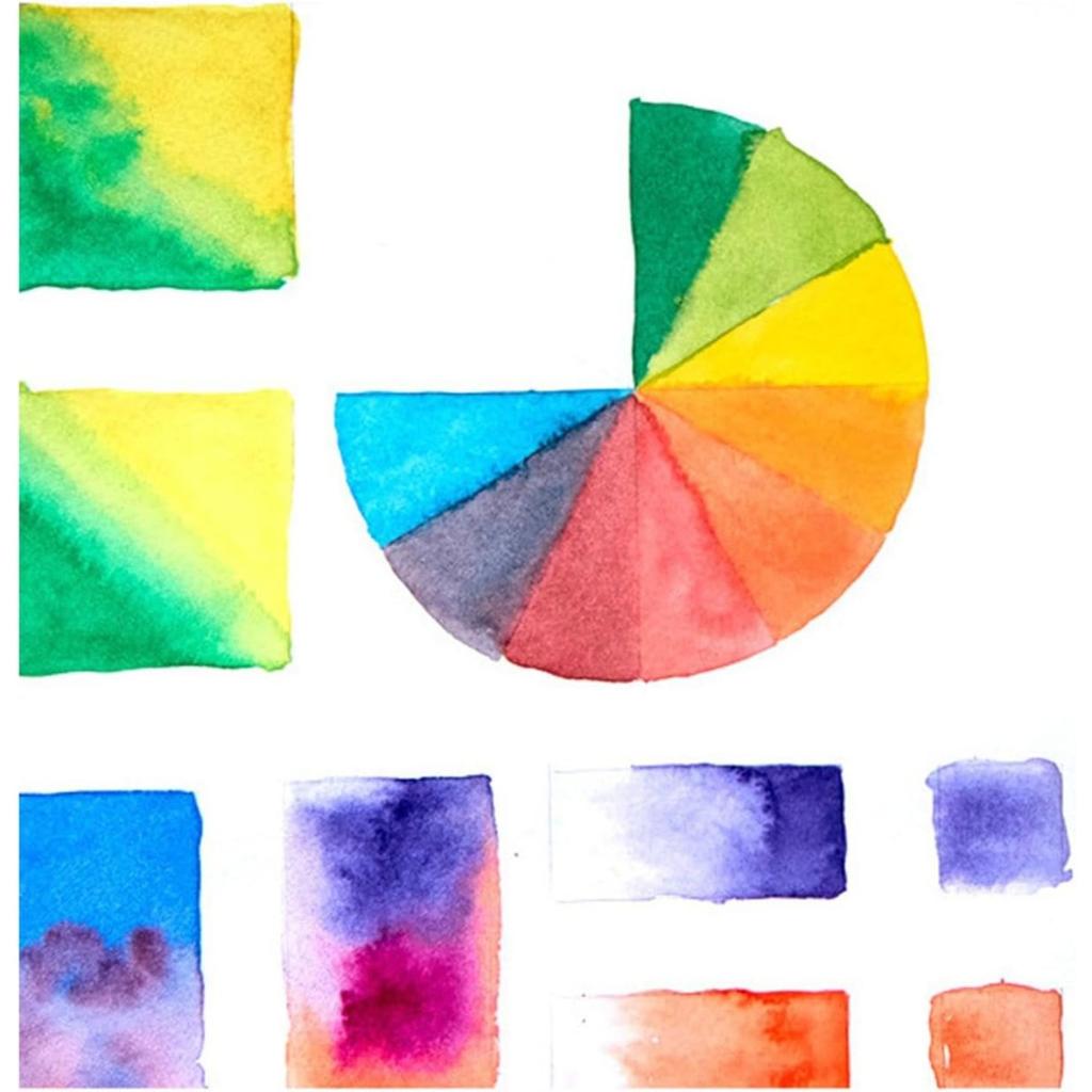 Watercolor Paint Set - Washable Watercolor Paint Set, Drawing Art Supplies With Brushes And Palette | Portable Travel Water Color Kit