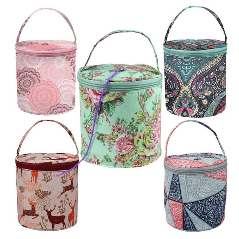 Knitting Accessories Storage Bag Wool Bag Storage Organizer for Crochet Hook Crafts Storage Yarn Holder Carrying Case