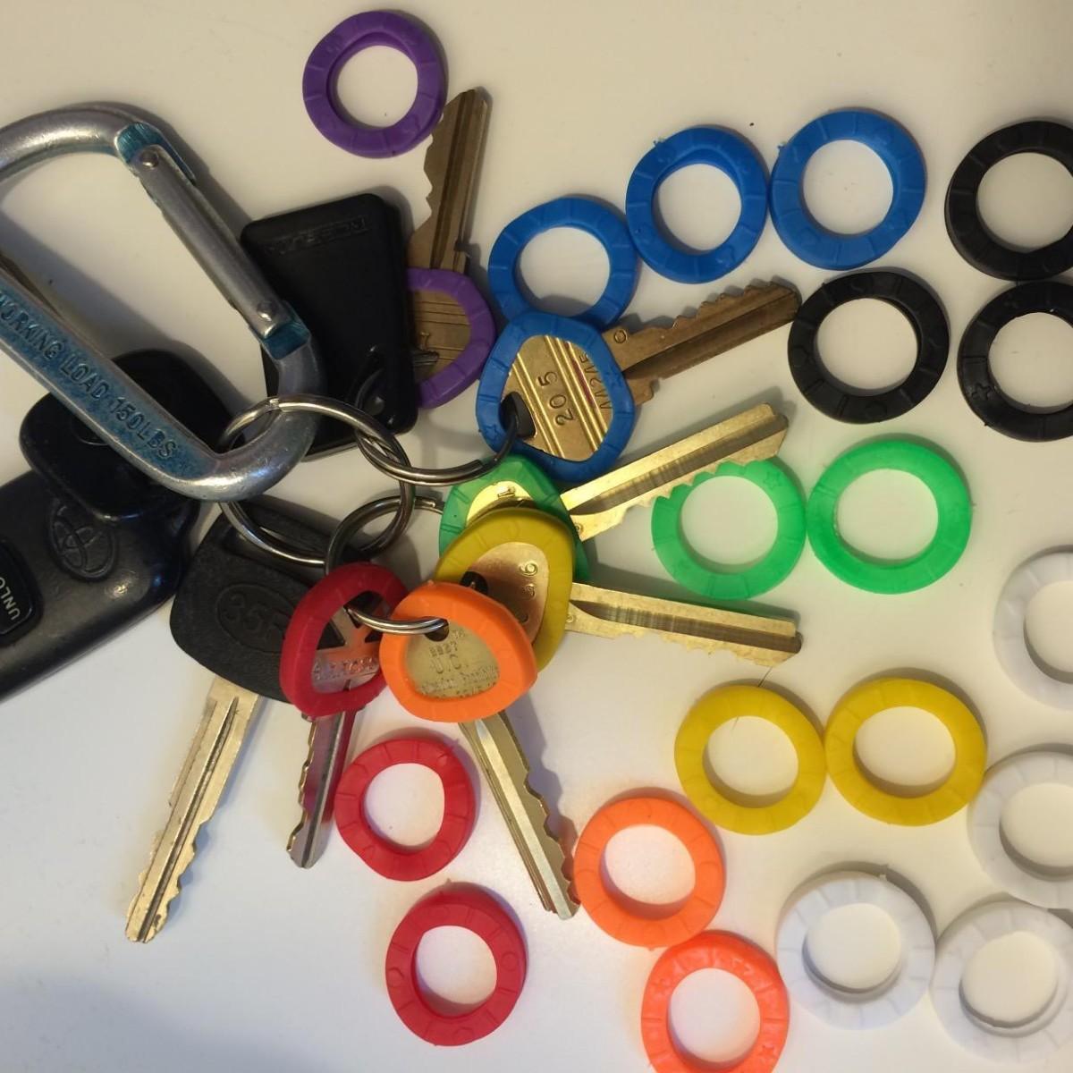 

Colorful Elastic Key Covers One Size