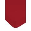Fitted Sheet - Cotton - Red - 160x200 Cm - 57 Threads/cm² - Washable At 40°C