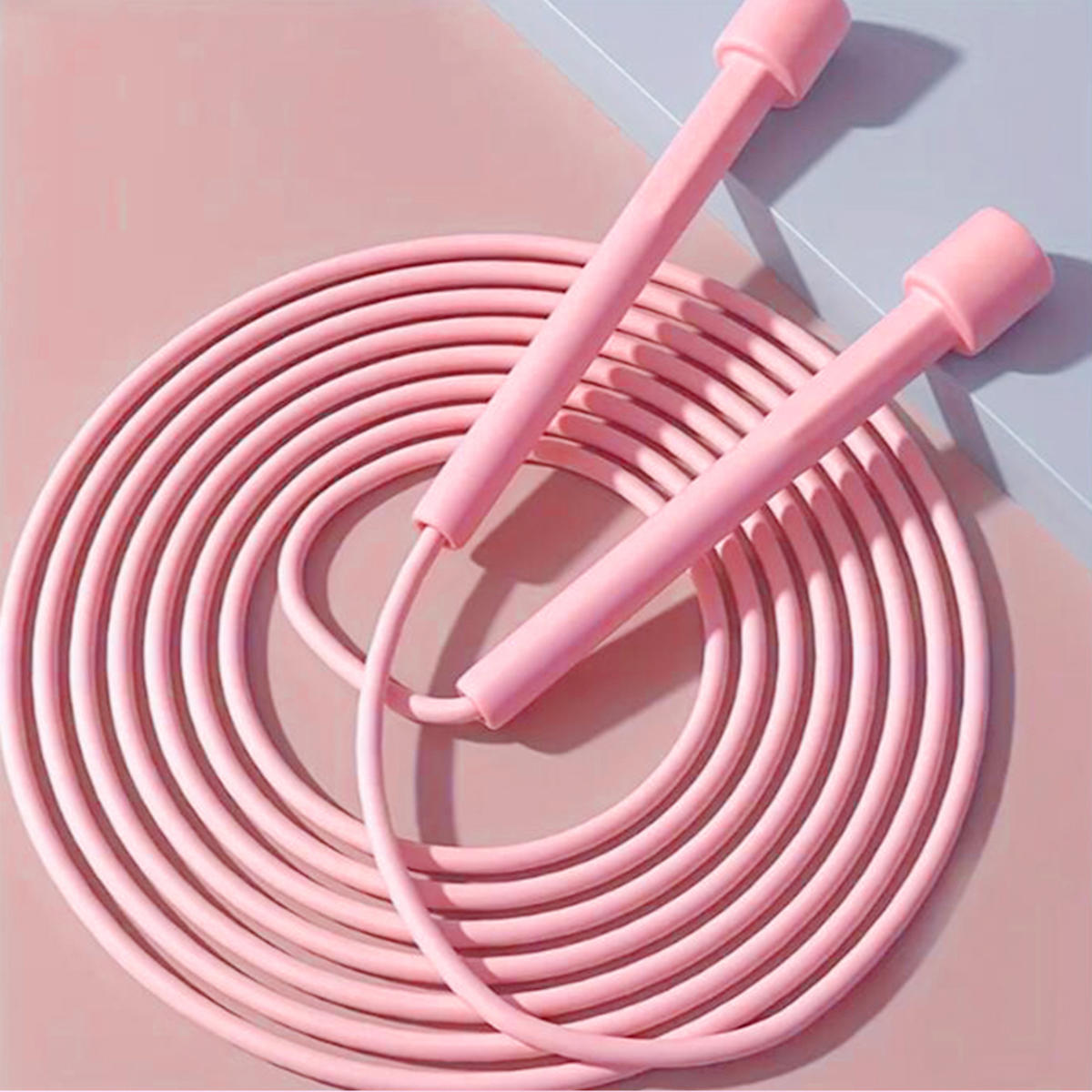 

Professional Skipping Rope Sports Training Lightweight Students Jump Rope Adjustable Length Racing Jump Cord one size вишневый розовый