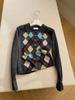 GA New Style Plaid Wool Knit Sweater - Ju Jingyi 25 Autumn Winter Collection for Women