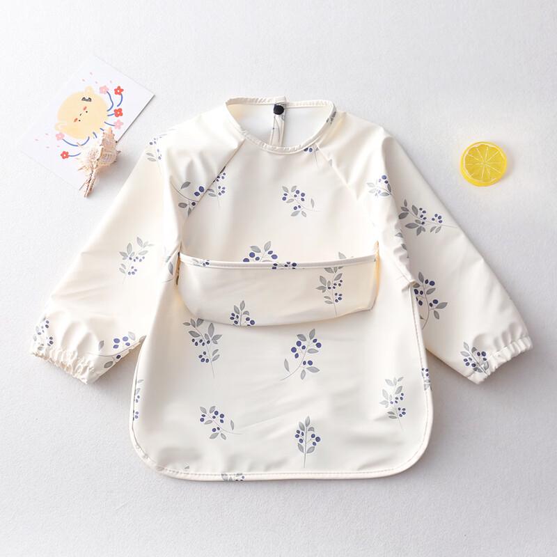 Children s Waterproof Long-Sleeved Eating Bib